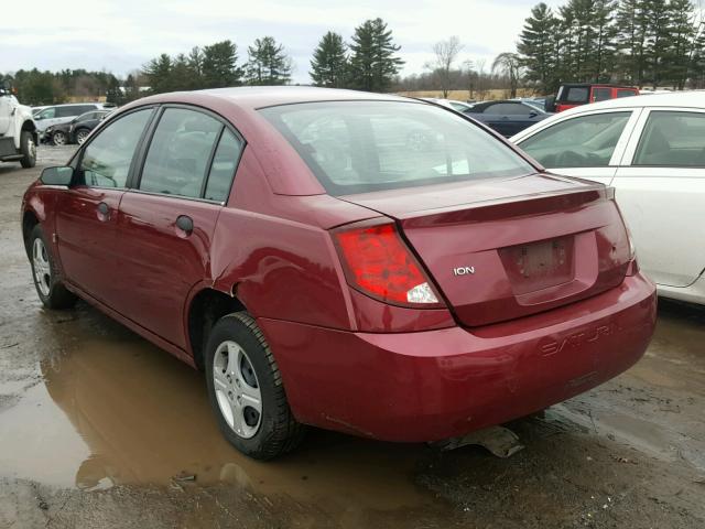 1G8AG52F95Z160969 - 2005 SATURN ION LEVEL MAROON photo 3