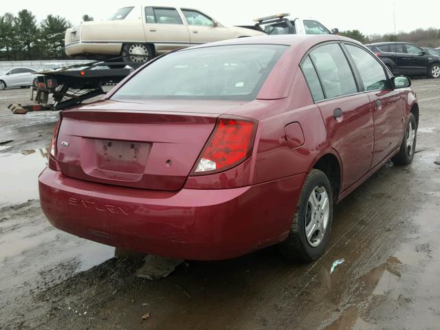 1G8AG52F95Z160969 - 2005 SATURN ION LEVEL MAROON photo 4