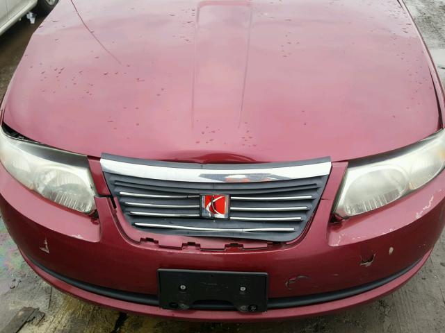 1G8AG52F95Z160969 - 2005 SATURN ION LEVEL MAROON photo 7