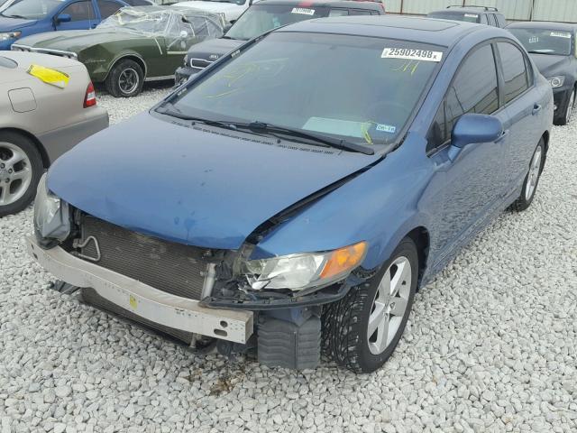 1HGFA16818L119083 - 2008 HONDA CIVIC EX ლურჯი ფოტო 2