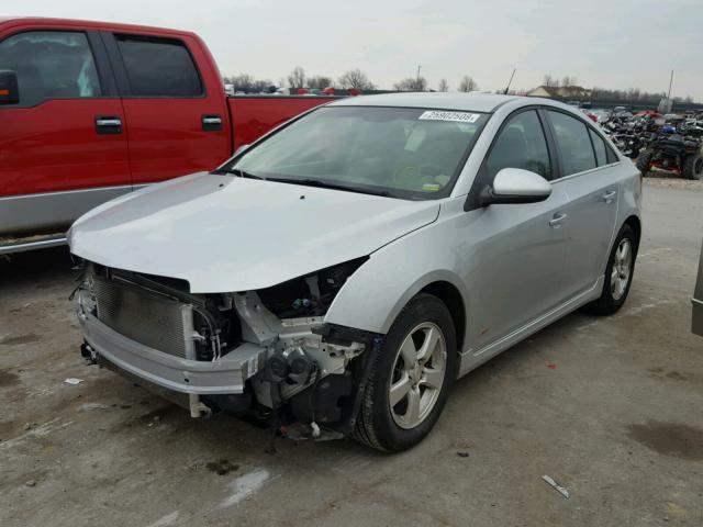 1G1PG5S93B7296489 - 2011 CHEVROLET CRUZE LT SILVER photo 2