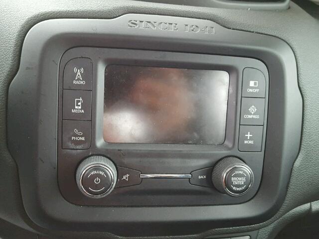 ZACCJAAT3FPB25814 - 2015 JEEP RENEGADE S ვერცხლისფერი ფოტო 9