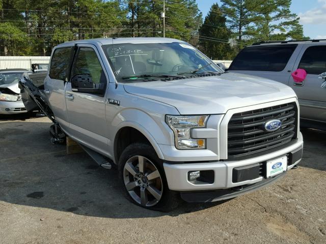 1FTEW1EF4GFD12711 - 2016 FORD F150 SUPER SILVER photo 1