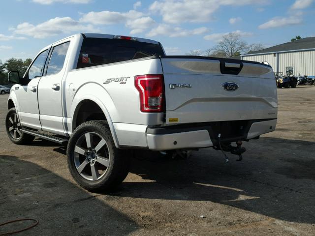 1FTEW1EF4GFD12711 - 2016 FORD F150 SUPER SILVER photo 3