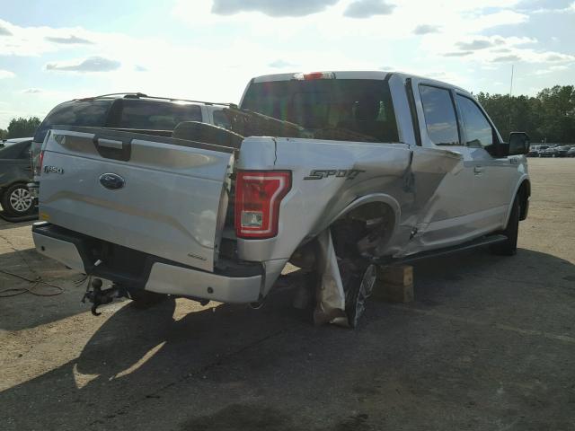 1FTEW1EF4GFD12711 - 2016 FORD F150 SUPER SILVER photo 4