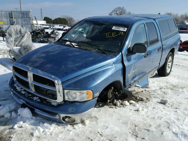 1D7HU18D65S114557 - 2005 DODGE RAM 1500 S BLUE photo 2