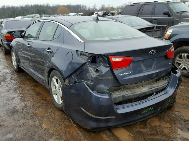 KNAGM4A72F5542411 - 2015 KIA OPTIMA LX BLUE photo 3