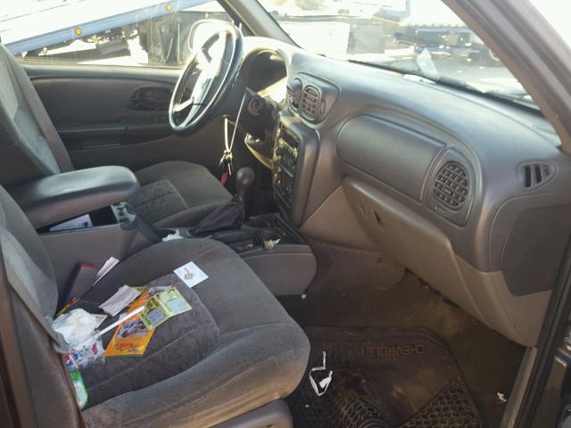 1GNES16S536130007 - 2003 CHEVROLET TRAILBLAZE GRAY photo 5