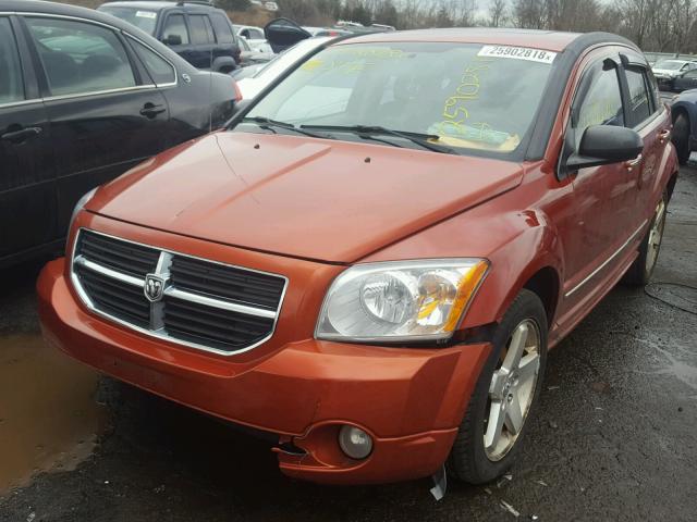 1B3HE78K47D203609 - 2007 DODGE CALIBER R/ ORANGE photo 2