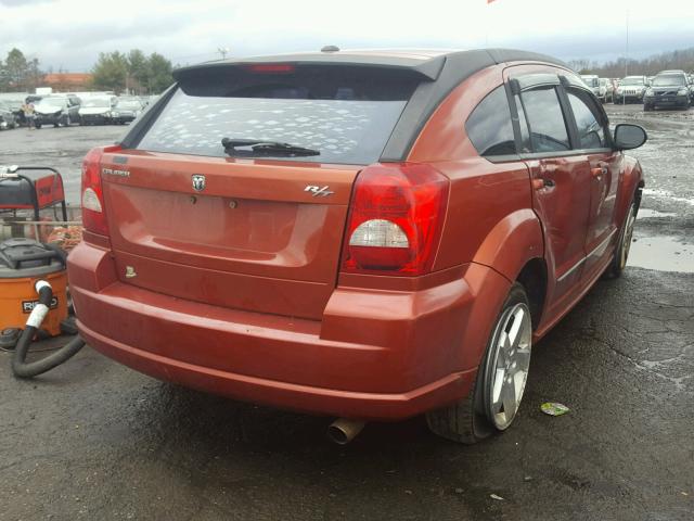 1B3HE78K47D203609 - 2007 DODGE CALIBER R/ ORANGE photo 4