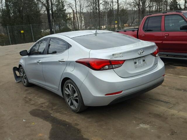 5NPDH4AE7EH471939 - 2014 HYUNDAI ELANTRA SE SILVER photo 3