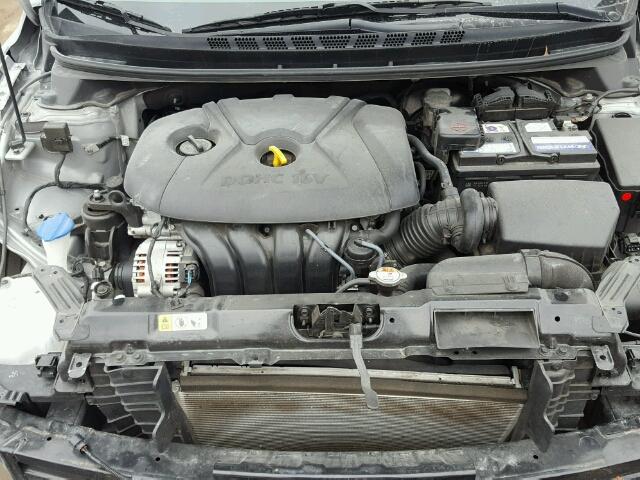 5NPDH4AE7EH471939 - 2014 HYUNDAI ELANTRA SE SILVER photo 7