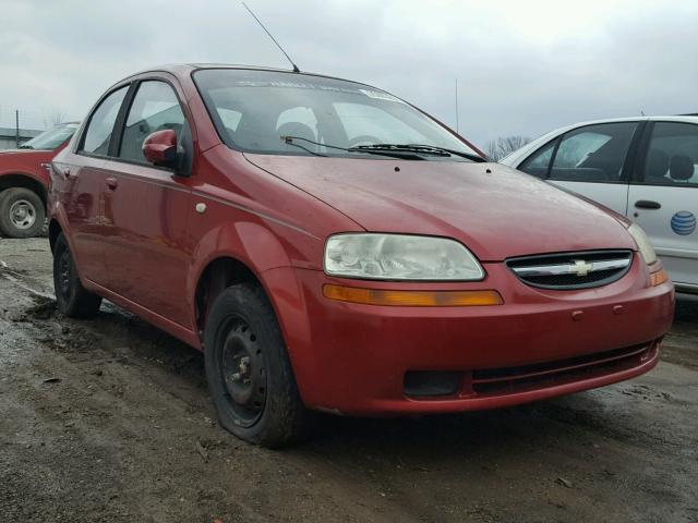 KL1TD52645B359385 - 2005 CHEVROLET AVEO BASE RED photo 1