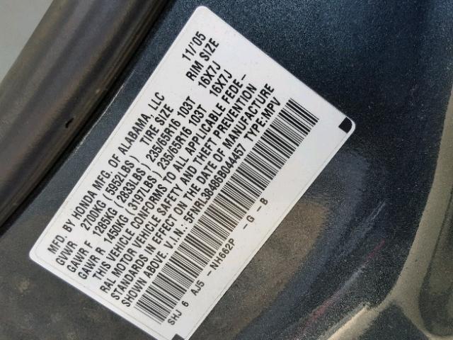 5FNRL38486B044457 - 2006 HONDA ODYSSEY EX GREEN photo 10