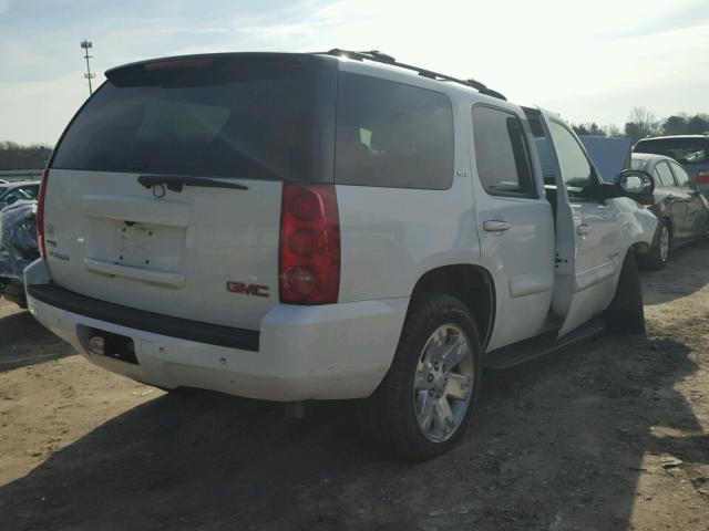 1GKFK13067J301452 - 2007 GMC YUKON WHITE photo 4