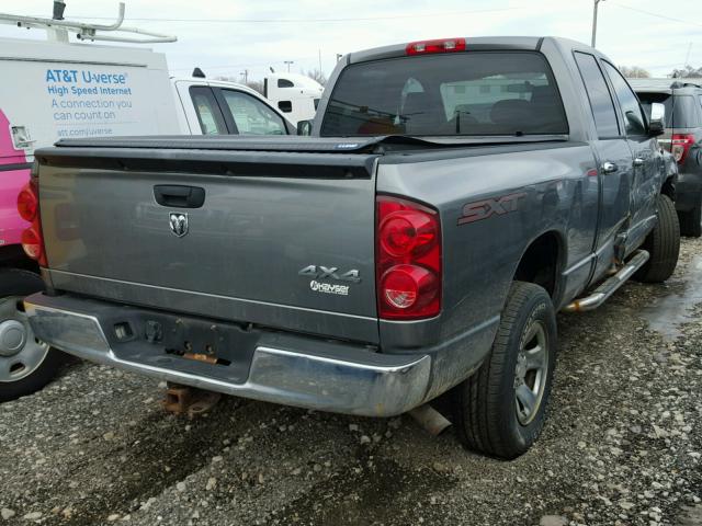 1D7HU182X8J142354 - 2008 DODGE RAM 1500 S GRAY photo 4