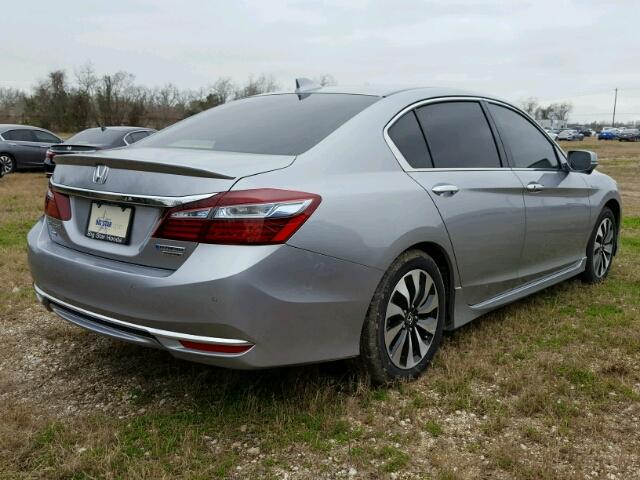 JHMCR6F73HC026272 - 2017 HONDA ACCORD HYB SILVER photo 4