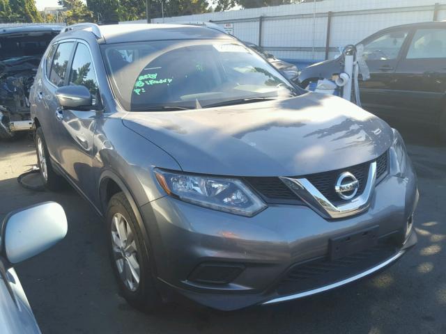 KNMAT2MV0FP591816 - 2015 NISSAN ROGUE S GRAY photo 1