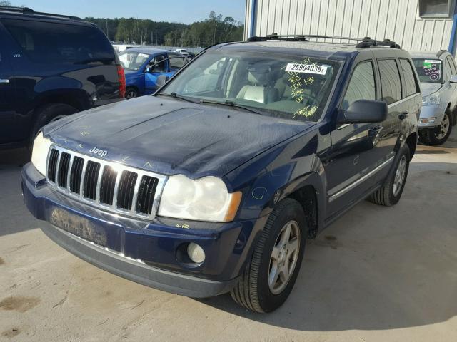 1J4HR58N26C224541 - 2006 JEEP GRAND CHER BLUE photo 2