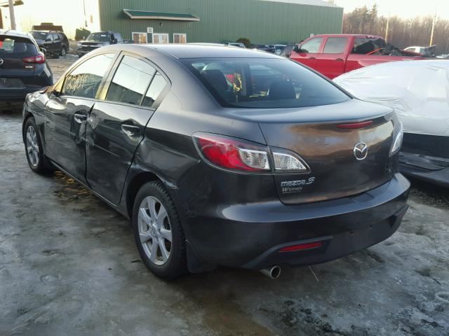 JM1BL1SG9A1262059 - 2010 MAZDA 3 I GRAY photo 3