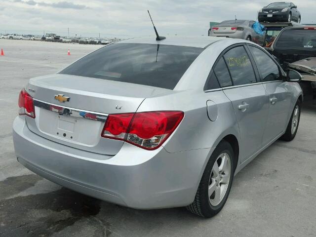 1G1PC5SB1D7304297 - 2013 CHEVROLET CRUZE LT SILVER photo 4