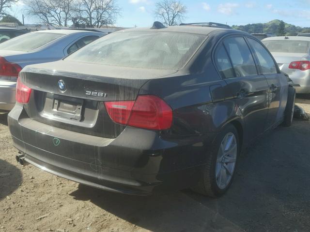 WBAPH5C53AA438919 - 2010 BMW 328 I SULE BLACK photo 4