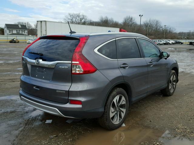 5J6RM4H96GL062513 - 2016 HONDA CR-V TOURI GRAY photo 4