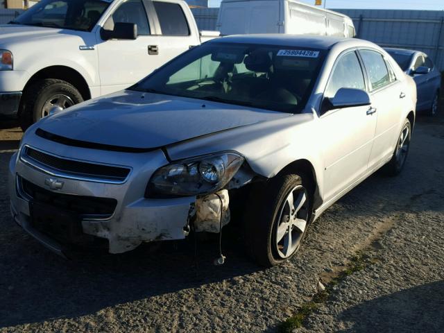 1G1ZC5E00CF100856 - 2012 CHEVROLET MALIBU 1LT ვერცხლისფერი ფოტო 2