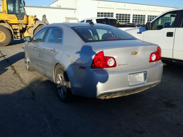 1G1ZC5E00CF100856 - 2012 CHEVROLET MALIBU 1LT SILVER photo 3