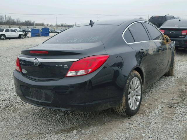 W04GU5GC6B1012726 - 2011 BUICK REGAL CXL BLACK photo 4