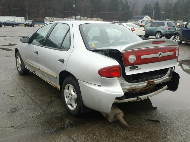 1G1JC52F037353160 - 2003 CHEVROLET CAVALIER SILVER photo 3