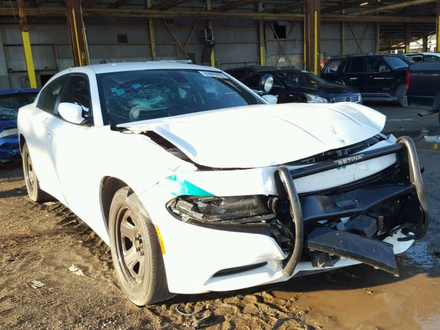 2C3CDXAG8FH772180 - 2015 DODGE CHARGER PO WHITE photo 1