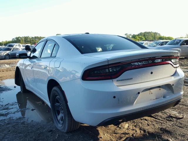 2C3CDXAG8FH772180 - 2015 DODGE CHARGER PO WHITE photo 3