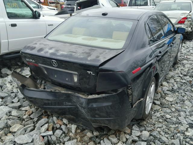 19UUA66295A055396 - 2005 ACURA TL BLACK photo 4