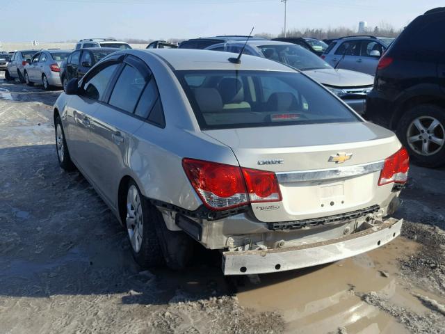 1G1PA5SG9D7111865 - 2013 CHEVROLET CRUZE LS SILVER photo 3