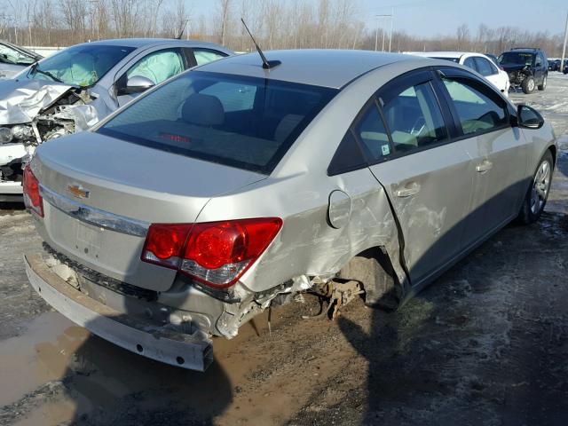 1G1PA5SG9D7111865 - 2013 CHEVROLET CRUZE LS SILVER photo 4