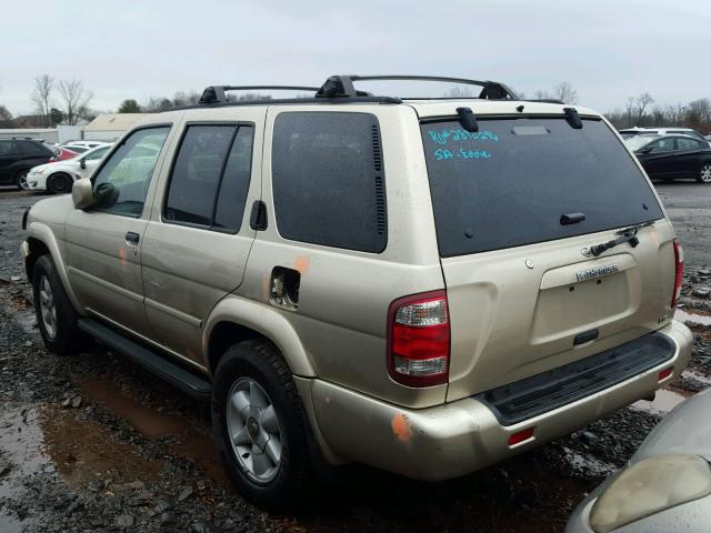 JN8AR07Y9YW412758 - 2000 NISSAN PATHFINDER GOLD photo 3