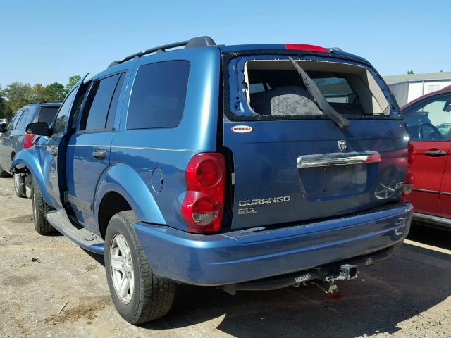 1D4HD48256F123404 - 2006 DODGE DURANGO SL BLUE photo 3