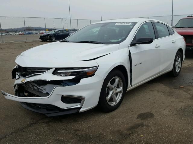 1G1ZB5ST9HF123903 - 2017 CHEVROLET MALIBU LS WHITE photo 2