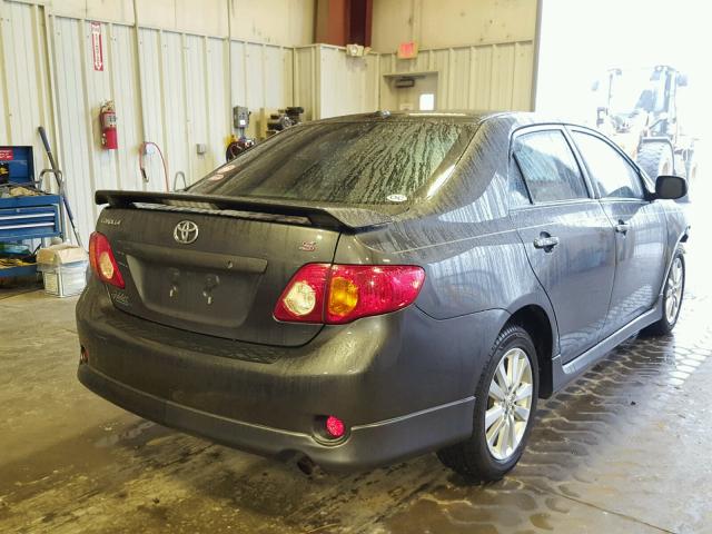 1NXBU40E69Z121892 - 2009 TOYOTA COROLLA BA GRAY photo 4