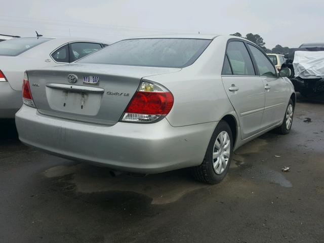 4T1BE32K65U950076 - 2005 TOYOTA CAMRY LE SILVER photo 4