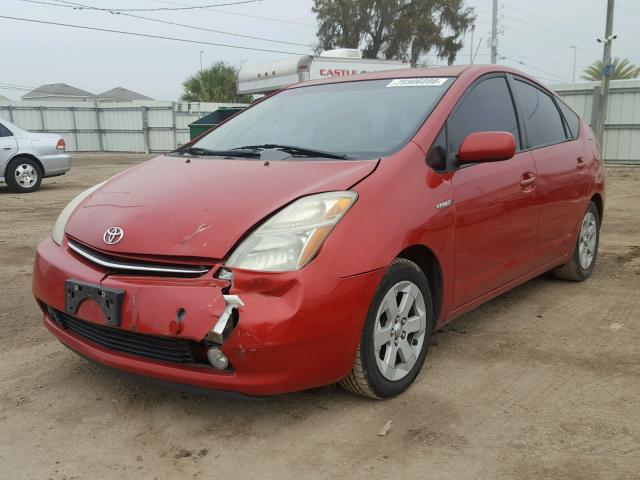 JTDKB20U577655063 - 2007 TOYOTA PRIUS RED photo 2