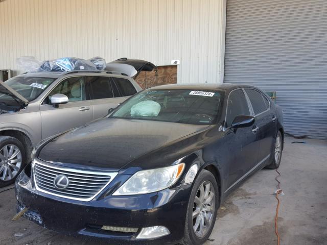 JTHGL46F085024367 - 2008 LEXUS LS 460L BLACK photo 2