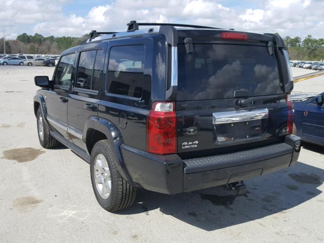 1J8HG58N66C139254 - 2006 JEEP COMMANDER BLACK photo 3