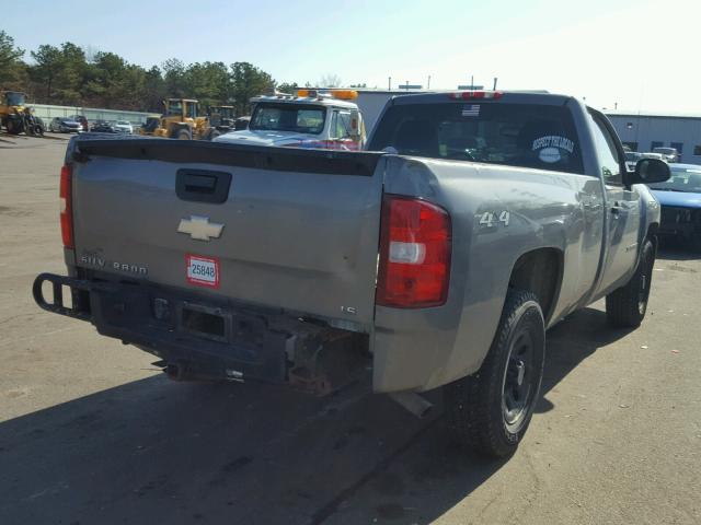 1GCEK14C77Z536363 - 2007 CHEVROLET SILVERADO GRAY photo 4