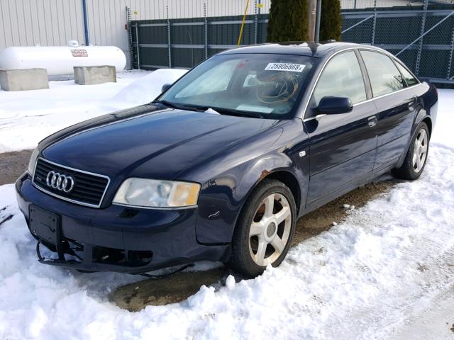 WAULT64B74N019945 - 2004 AUDI A6 3.0 QUA BLUE photo 2