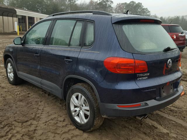 WVGAV7AX5GW509207 - 2016 VOLKSWAGEN TIGUAN S BLUE photo 3