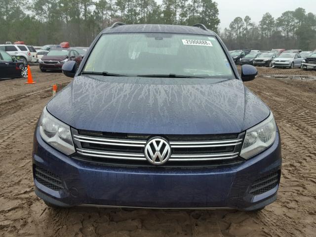 WVGAV7AX5GW509207 - 2016 VOLKSWAGEN TIGUAN S BLUE photo 9