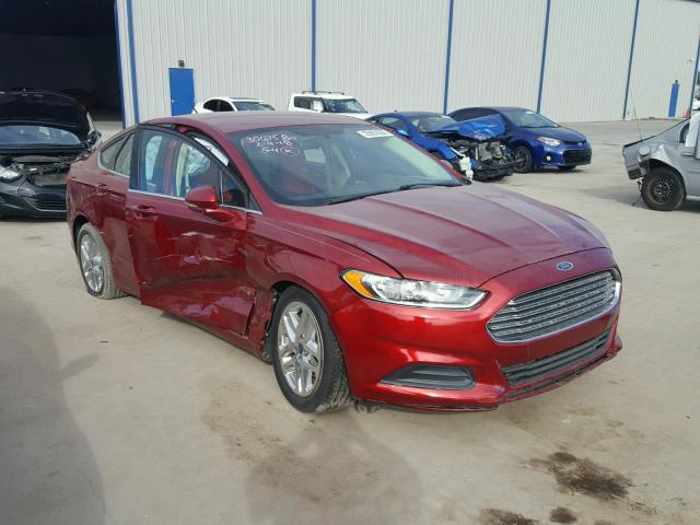 3FA6P0HR9DR285107 - 2013 FORD FUSION SE RED photo 1