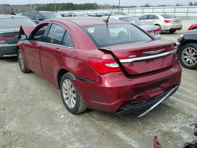 1C3BC1FB6BN525279 - 2011 CHRYSLER 200 TOURIN RED photo 3